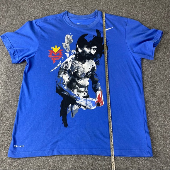Nike Dri Fit Manny Pacquiao Blue Graphic T- Shirt Men’s Size XL - Picture 11 of 12